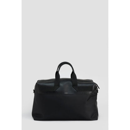 Perona Unisex Black Solid Handbag with Detachable Strap