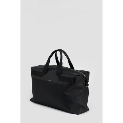 Perona Unisex Black Solid Handbag with Detachable Strap