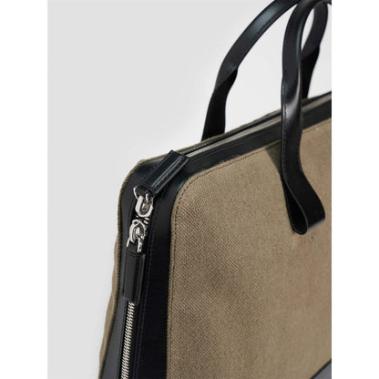 Perona Unisex Olive Jared Messenger Bag with Detachable Strap