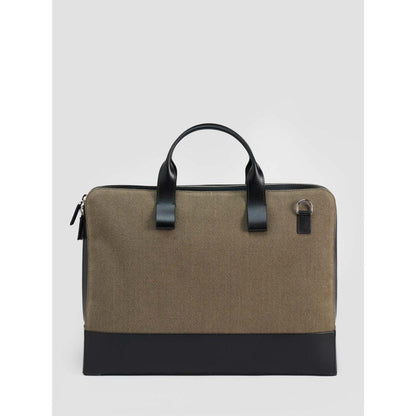 Perona Unisex Olive Jared Messenger Bag with Detachable Strap