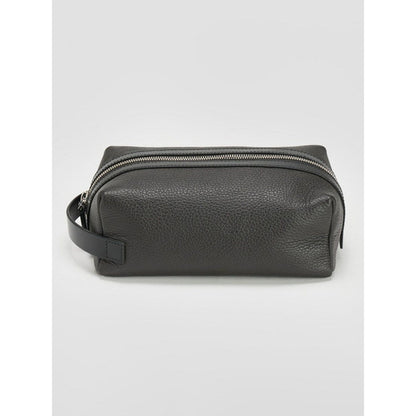 Perona Unisex Rocco Textured Coffee Brown Pouch