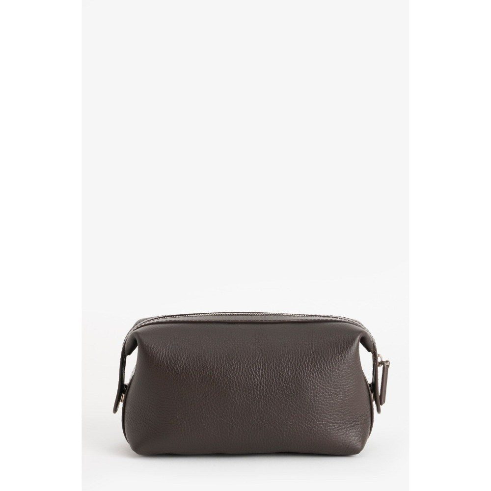 Perona Unisex Felipe Textured Brown Pouch