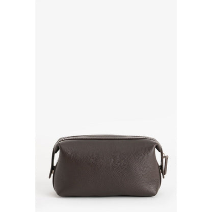 Perona Unisex Felipe Textured Brown Pouch