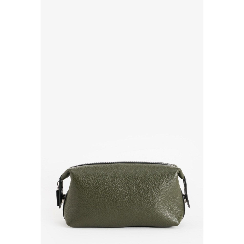 Perona Unisex Felipe Textured Olive Pouch