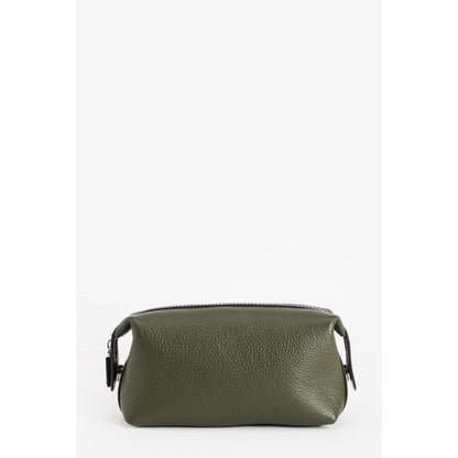 Perona Unisex Felipe Textured Olive Pouch