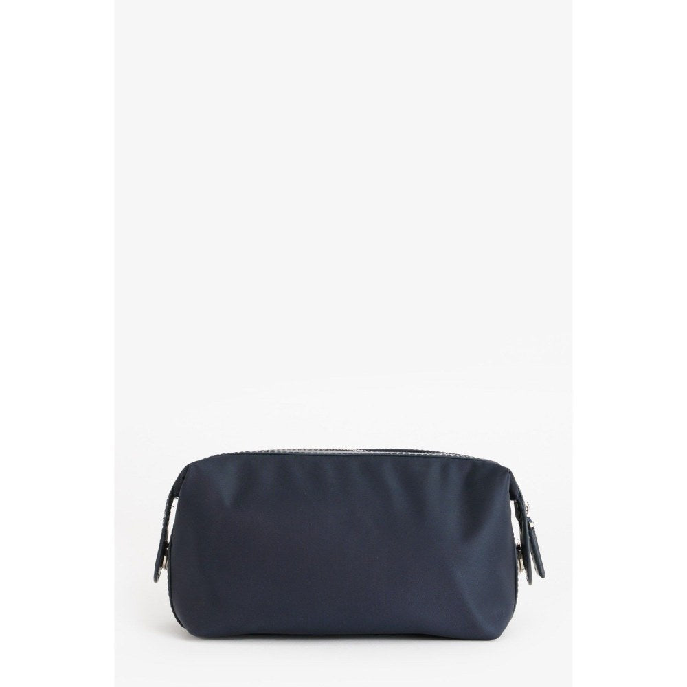 Perona Unisex Felipe Textured Navy Blue Pouch