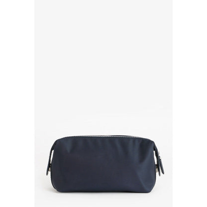 Perona Unisex Felipe Textured Navy Blue Pouch