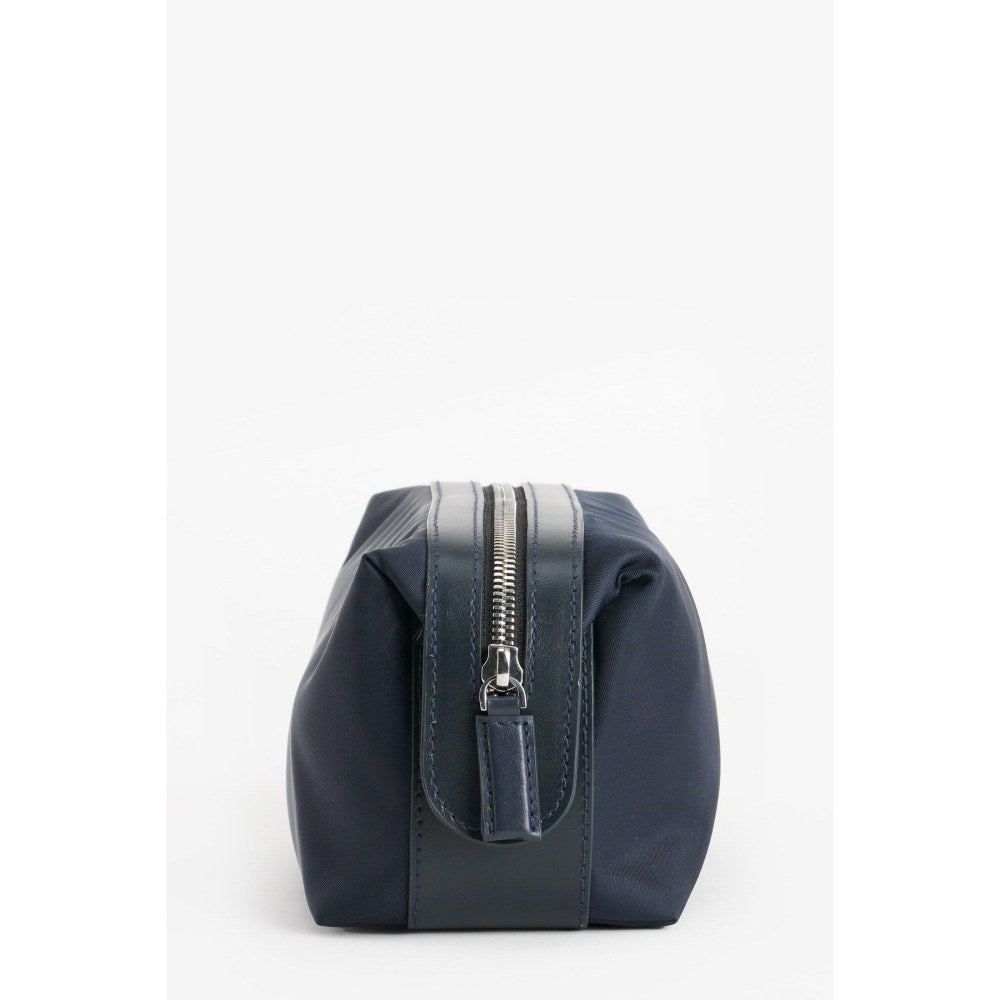 Perona Unisex Felipe Textured Navy Blue Pouch