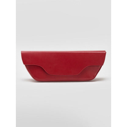 Perona Daisy Solid/Plain Red Clutch