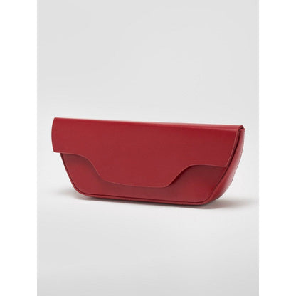 Perona Daisy Solid/Plain Red Clutch