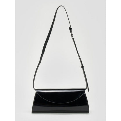 Perona Darcy Solid/Plain Black Shoulder Bag with Detachable Strap