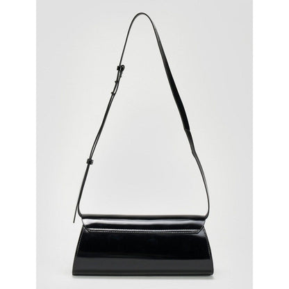 Perona Darcy Solid/Plain Black Shoulder Bag with Detachable Strap
