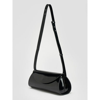 Perona Darcy Solid/Plain Black Shoulder Bag with Detachable Strap