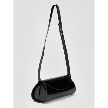 Perona Darcy Solid/Plain Black Shoulder Bag with Detachable Strap
