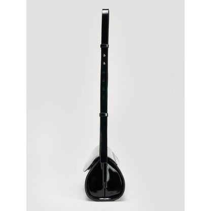Perona Darcy Solid/Plain Black Shoulder Bag with Detachable Strap