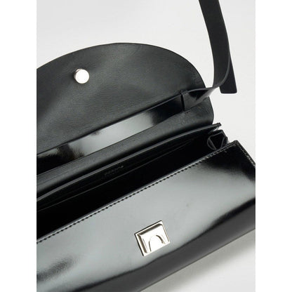 Perona Darcy Solid/Plain Black Shoulder Bag with Detachable Strap