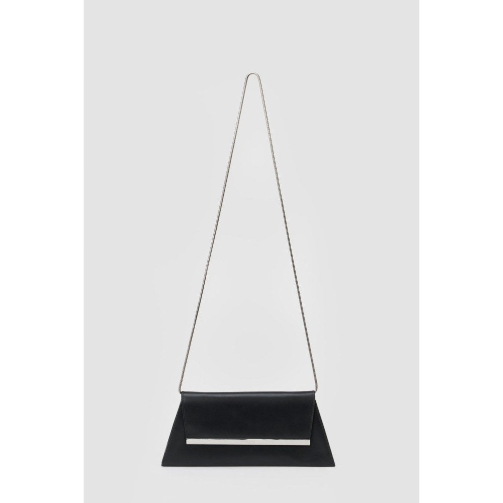 Perona Women's Black Clutch-Black