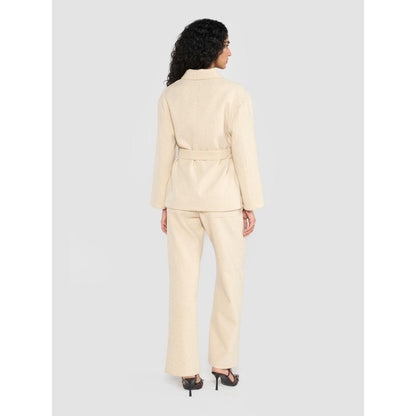 Perona Joanne Ivory Jacket with Belt
