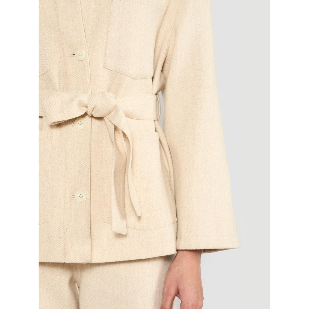 Perona Joanne Ivory Jacket with Belt