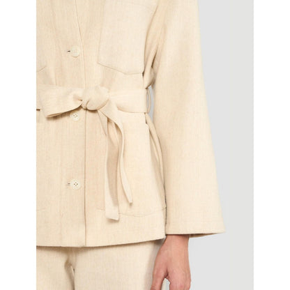 Perona Joanne Ivory Jacket with Belt
