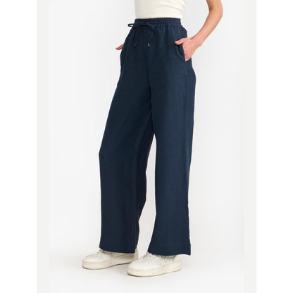 Perona Amora Navy Blue Relaxed Fit Pant