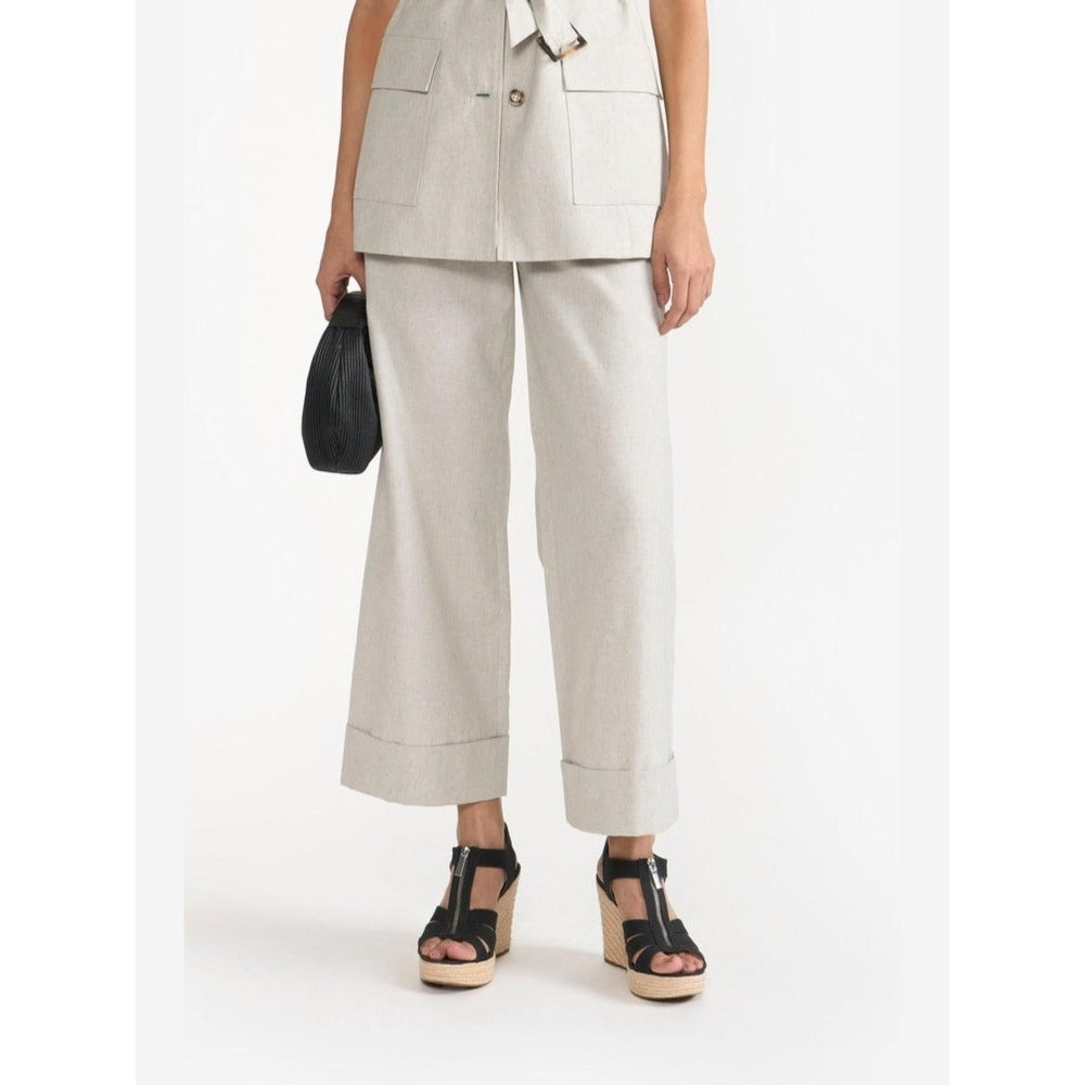 Perona Ariana Beige Relaxed Fit Pant