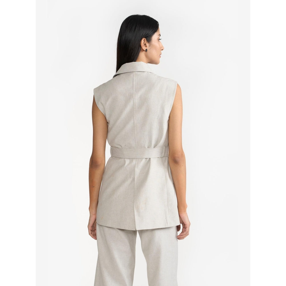 Perona Ariana Vest Grey Waist Coat