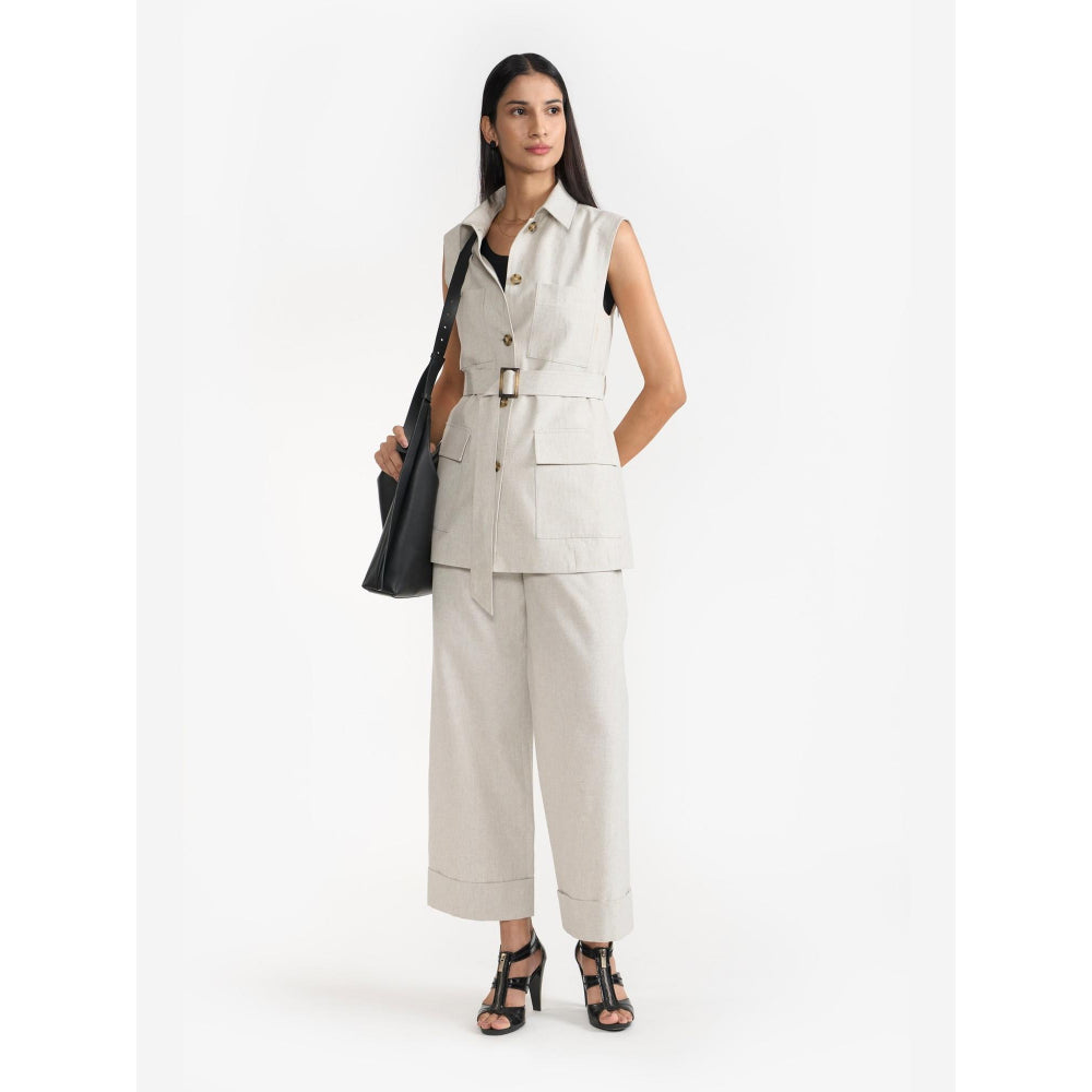 Perona Ariana Vest Grey Waist Coat