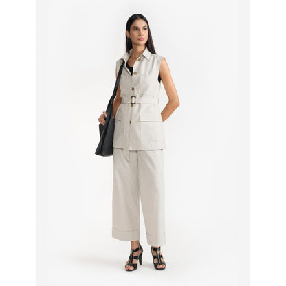Perona Ariana Vest Grey Waist Coat