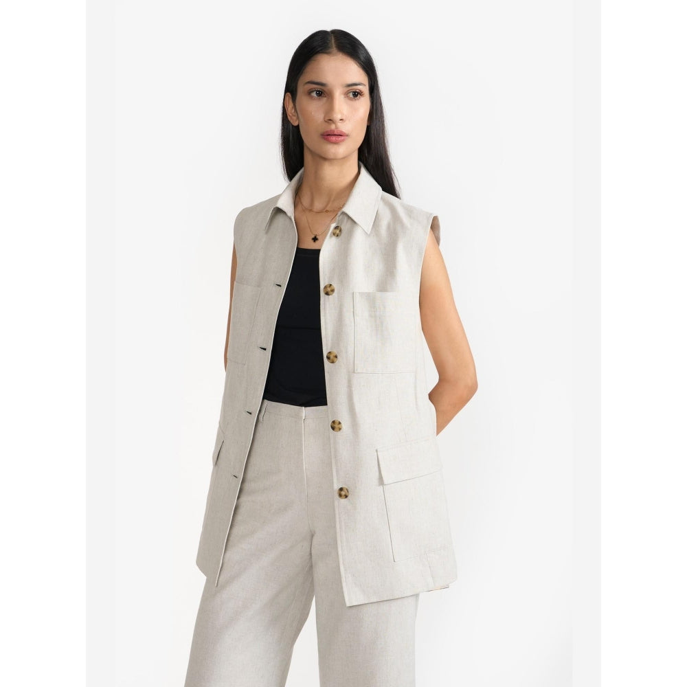 Perona Ariana Vest Grey Waist Coat