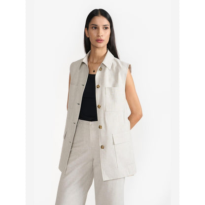 Perona Ariana Vest Grey Waist Coat