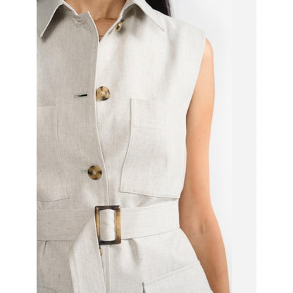 Perona Ariana Vest Grey Waist Coat