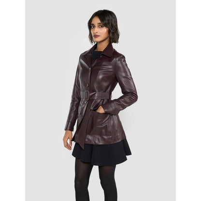 Perona Tiana Wine Jacket with Belt