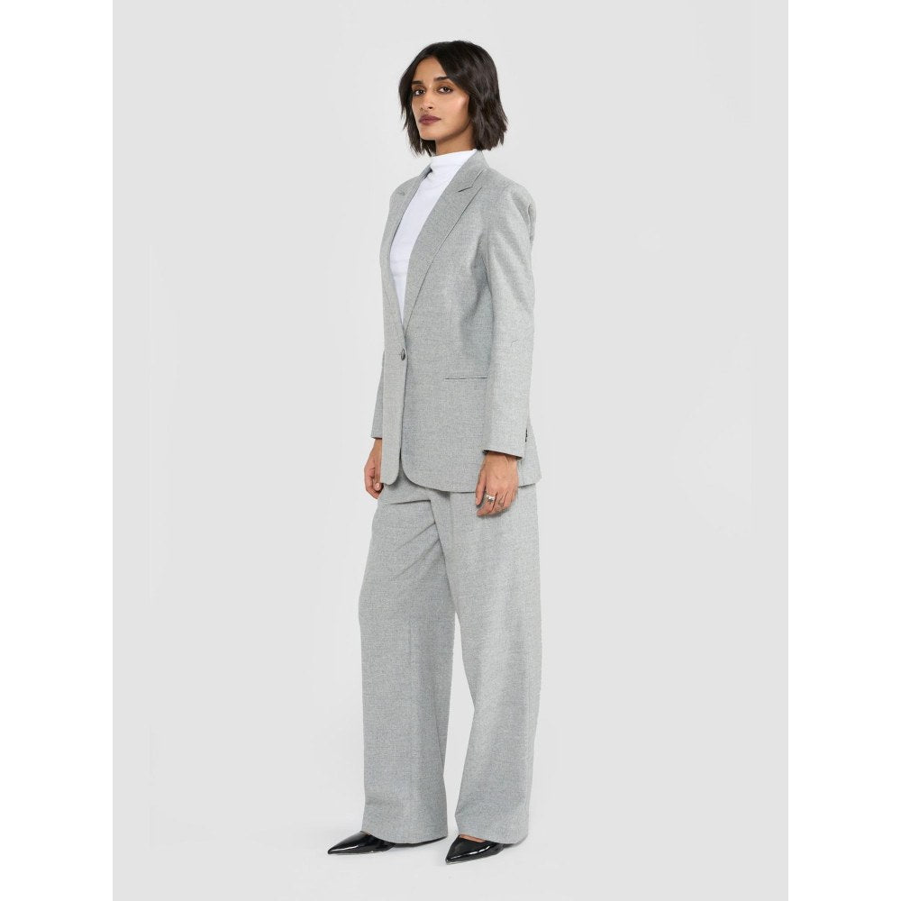 Perona Raya Grey Single Breasted Blazer