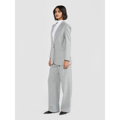 Perona Raya Grey Single Breasted Blazer