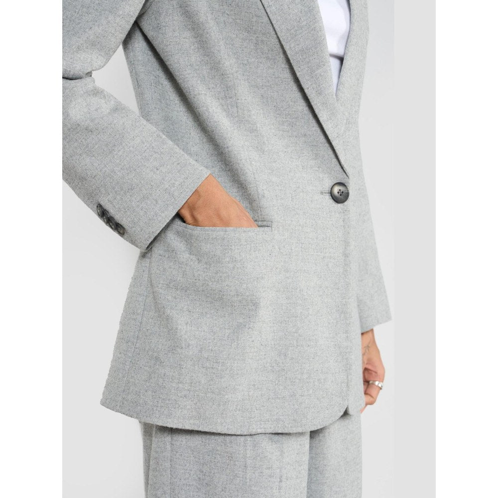 Perona Raya Grey Single Breasted Blazer