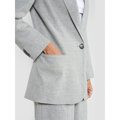 Perona Raya Grey Single Breasted Blazer