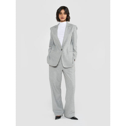 Perona Raya Grey Single Breasted Blazer
