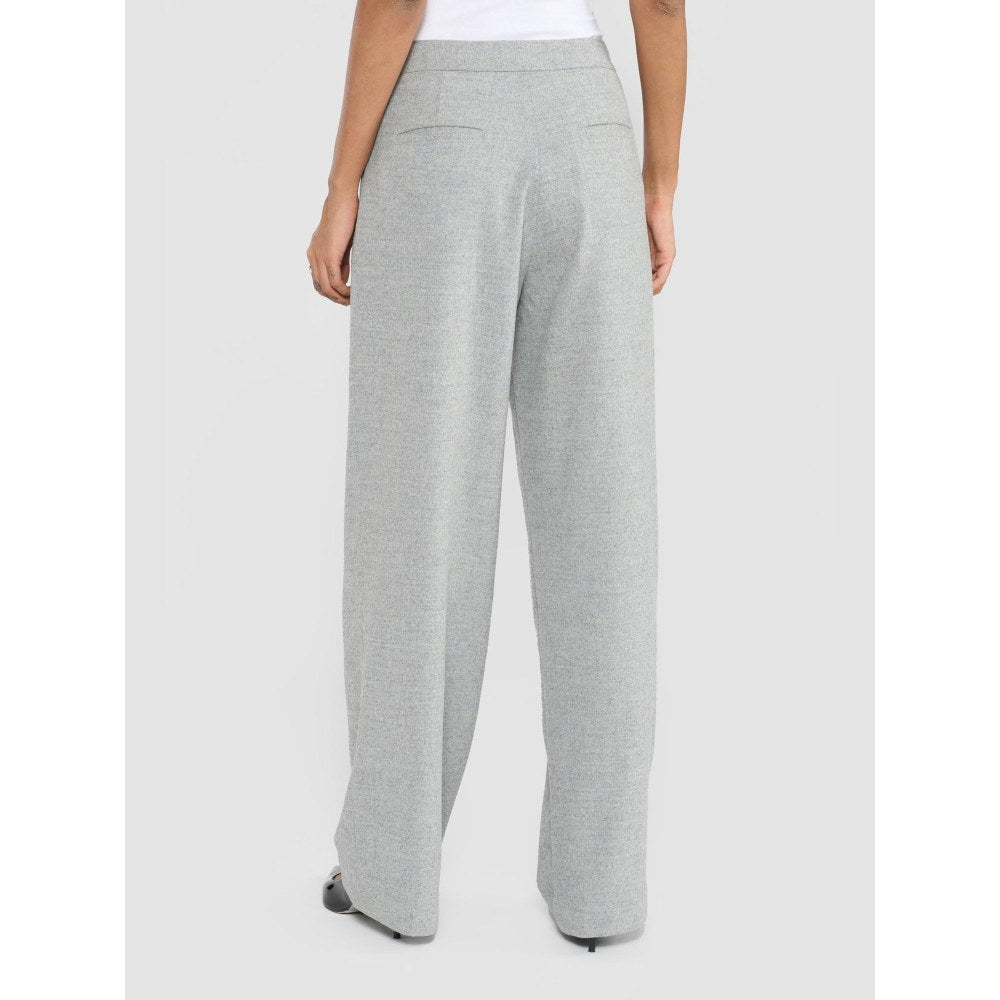 Perona Raya Grey Mid Waist Pants