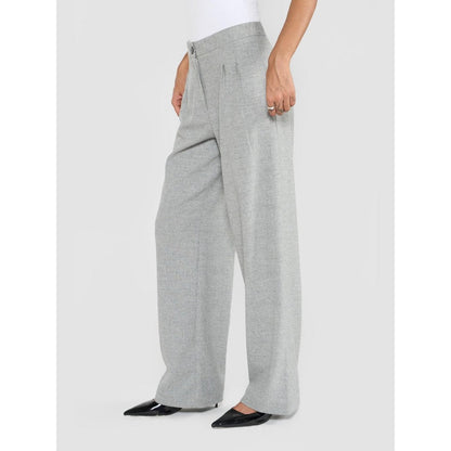 Perona Raya Grey Mid Waist Pants