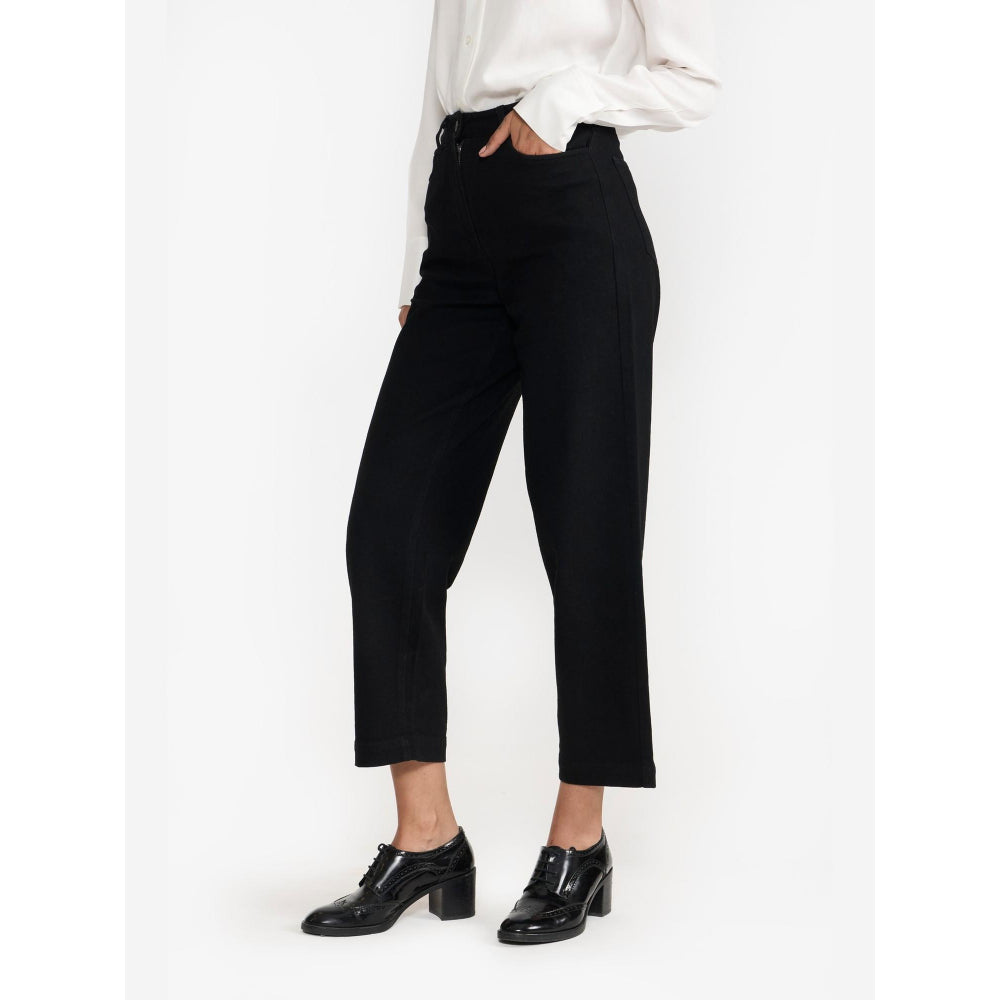 Perona Juliette Black Relaxed Fit Rouser