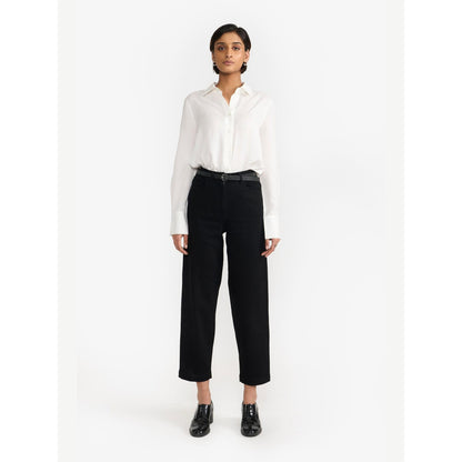 Perona Juliette Black Relaxed Fit Rouser