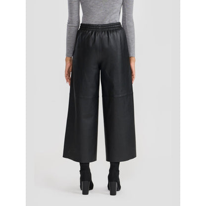 Perona Kathryn Black Leather Pant