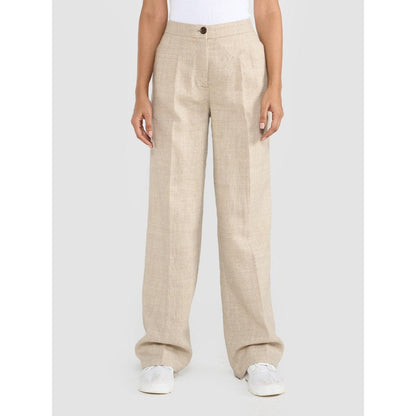 Perona Kristen Beige Relaxed Fit Pants