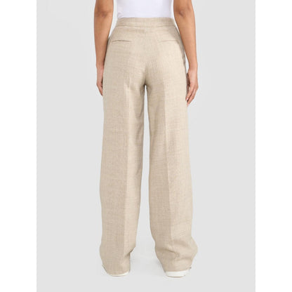 Perona Kristen Beige Relaxed Fit Pants