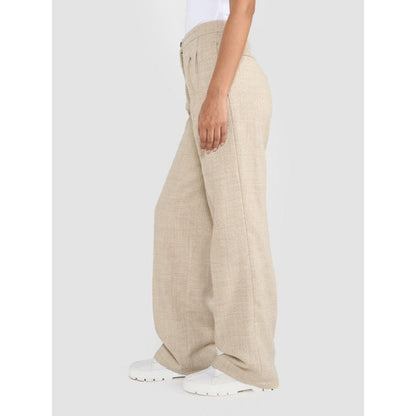Perona Kristen Beige Relaxed Fit Pants