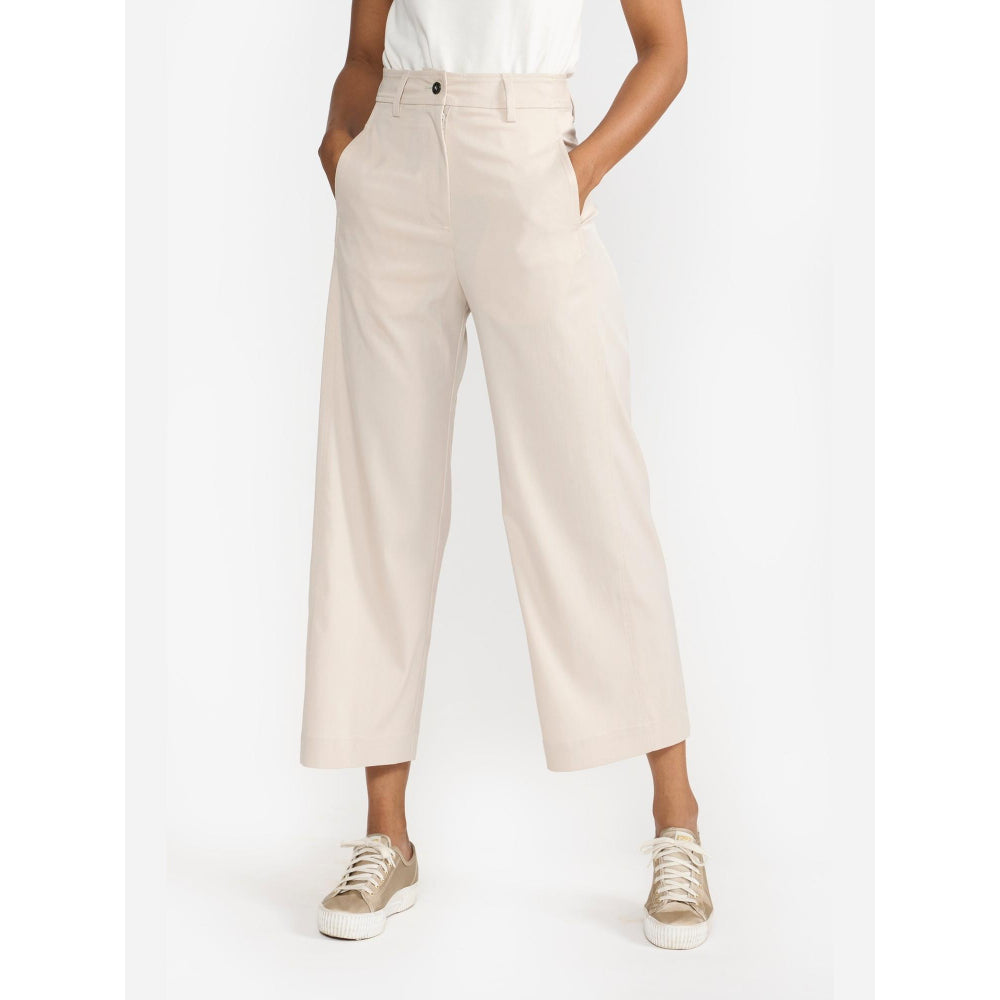 Perona Norah Beige Relaxed Fit Pant