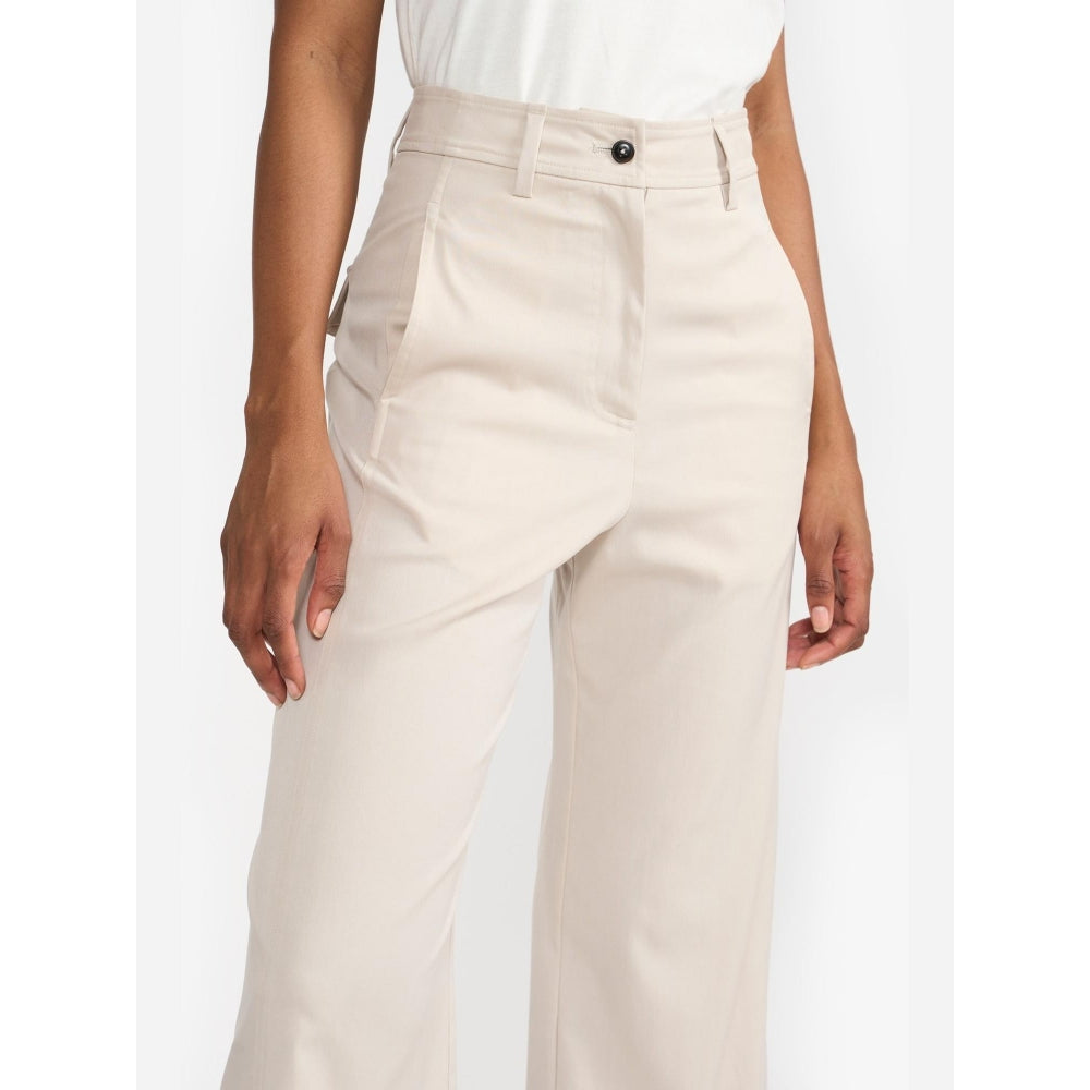 Perona Norah Beige Relaxed Fit Pant
