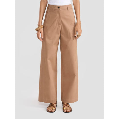Perona Norah Brown Relaxed Fit Pant
