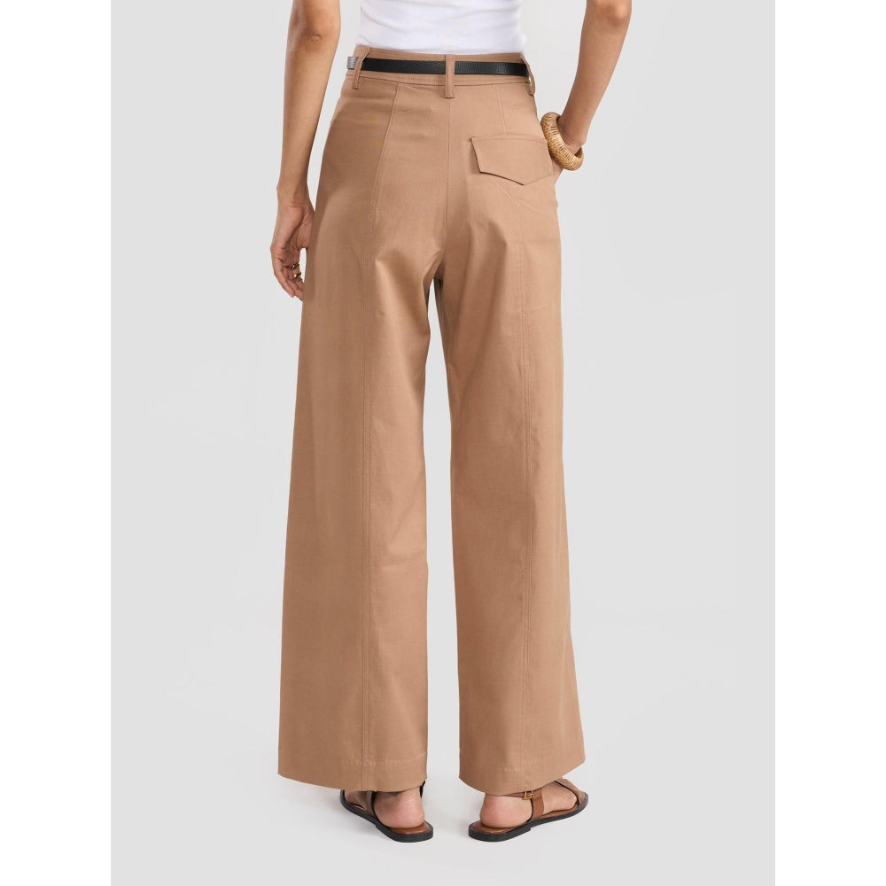Perona Norah Brown Relaxed Fit Pant